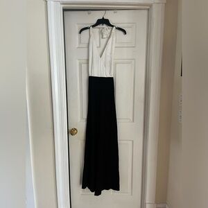 White and black jumpsuit